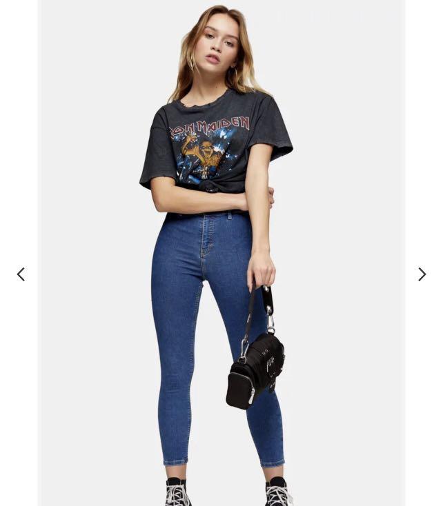Topshop Petite Joni skinny Jeans (black 