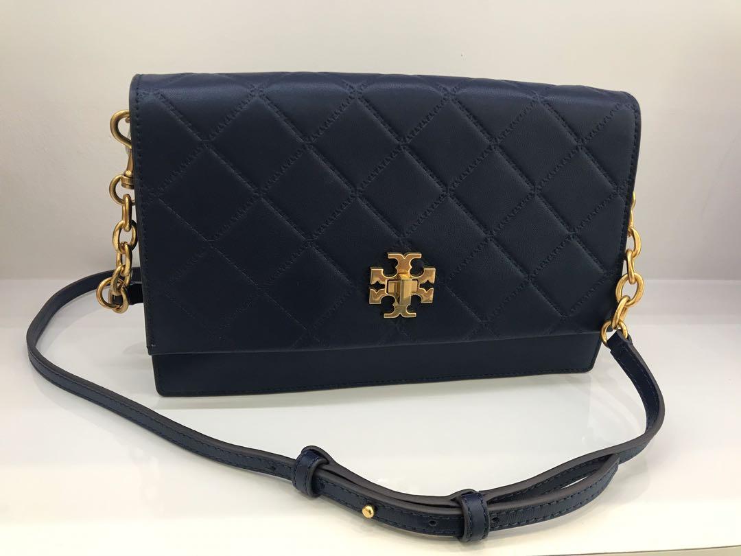 TORY BURCH GEORGIA BLUE COLOR TURN, Luxury, Bags & Wallets on Carousell