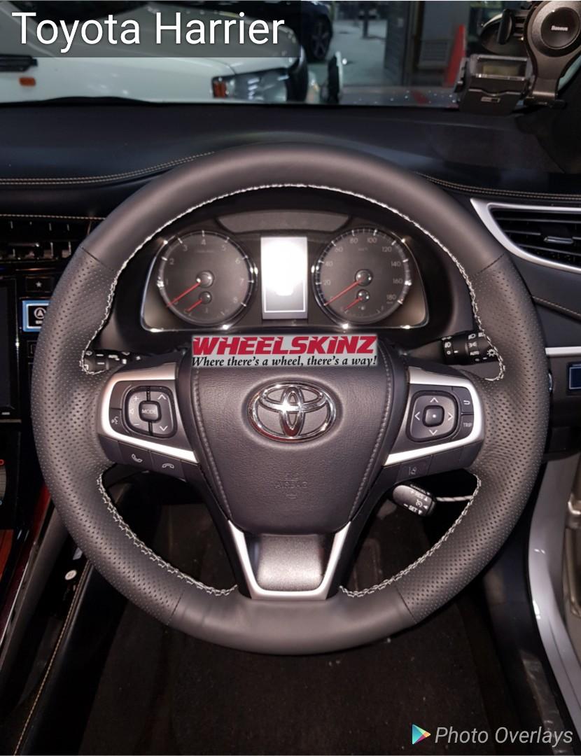 Toyota Harrier steering wheel wrap by wheelskinz, Car Accessories