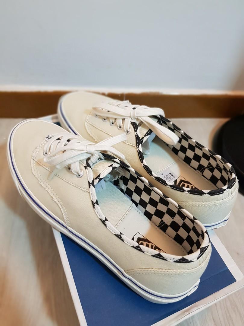 Vans Authentic inside out checkerboard Women s Fashion Footwear Sneakers on Carousell