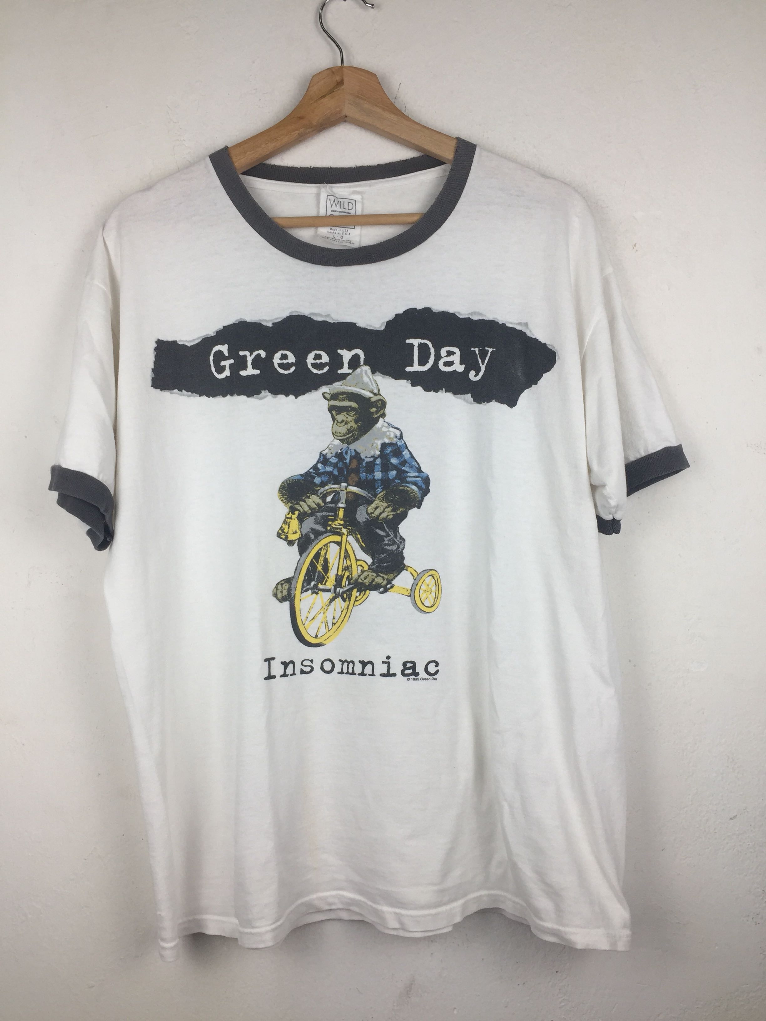 チンパンジー グリーンデイ green day 1995年製ヴィンテージTシャツ-