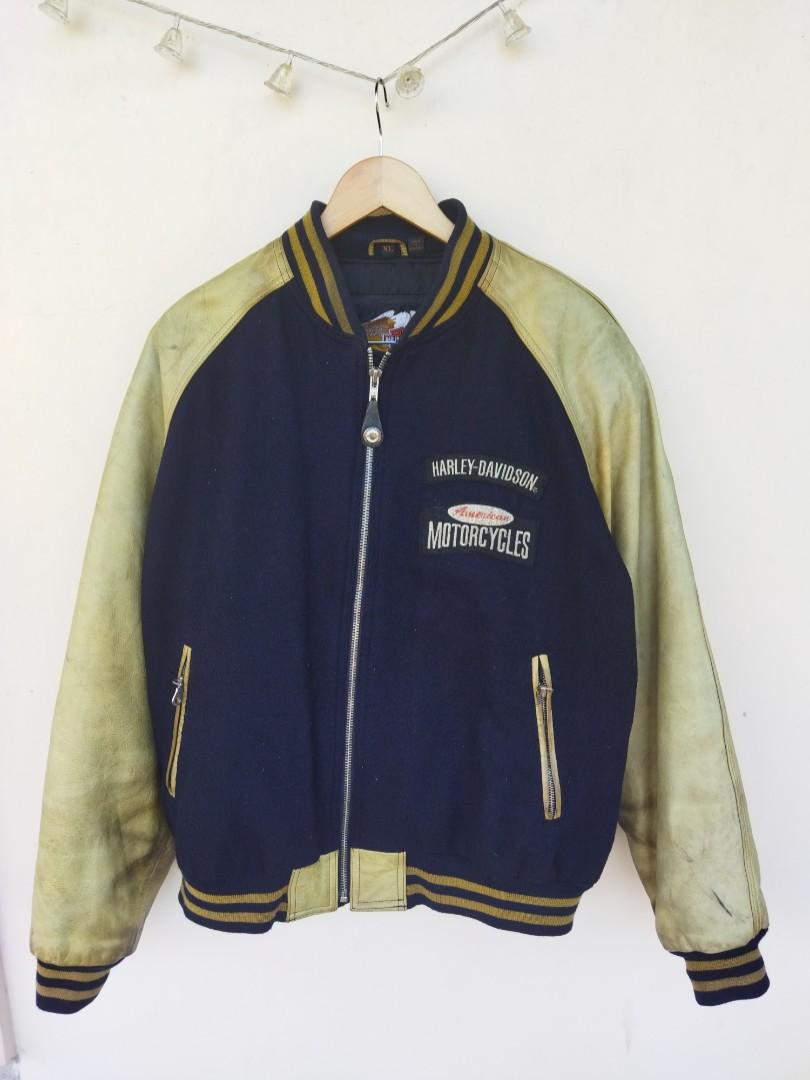 harley davidson letterman jacket