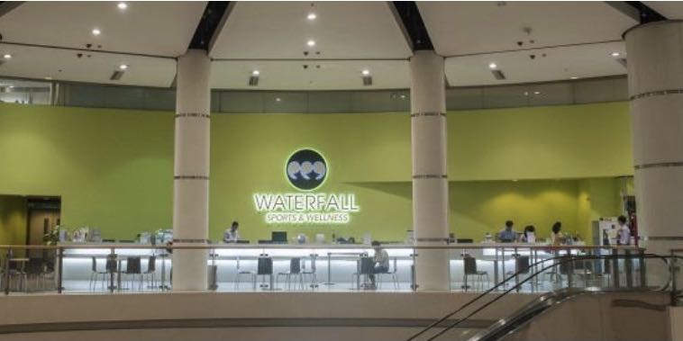 Waterfall gym store