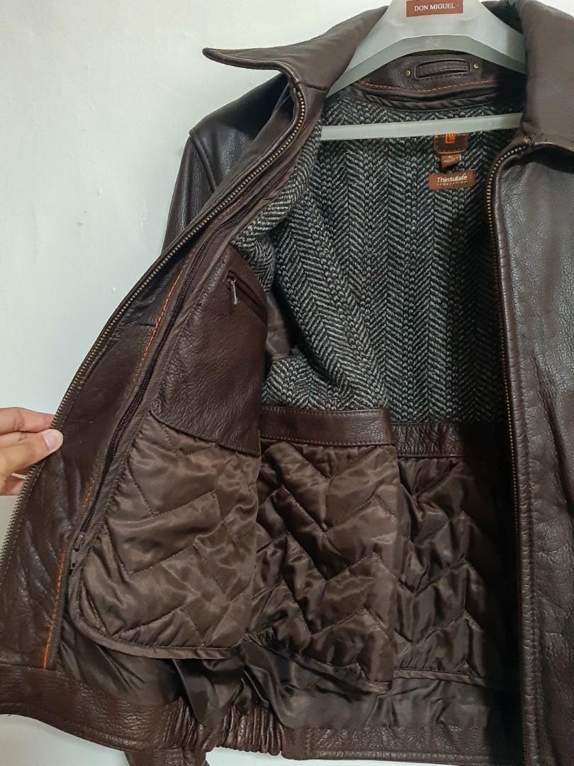 Wilson thinsulate leather jacket store