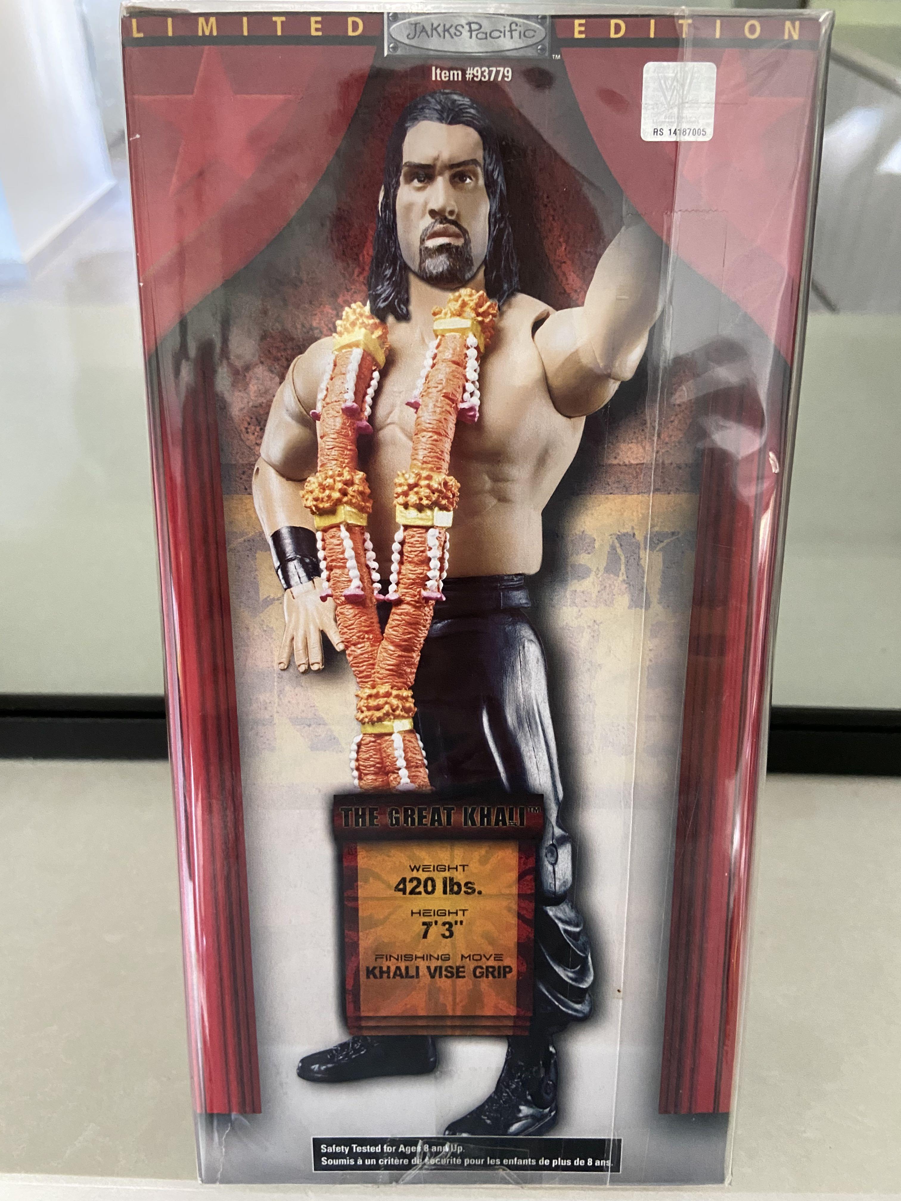 WWE Jakks Pacific Limited Edition Great Khali Exclusive 2021 Hall of Fame  Very Rare Mattel