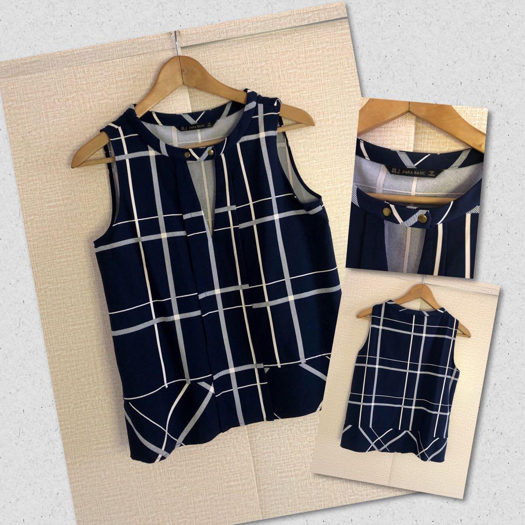 zara basic (Category: Blouses) located in Quezon City. Submitted by preloveditems025 (Listing ID 1077453819, Image 1). Description: preloved good as new in good condition no flaws.