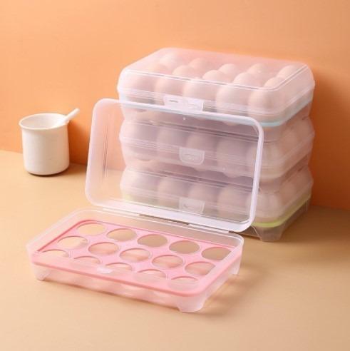 15 GRIDS PORTABLE EGG STORAGE BOX (Category: Storage Boxes & Baskets) located in Manila. Submitted by christimjose09 (Listing ID 1073047337, Image 3). Description: Product details: ✔️Holds up to 15 eggs - clear for easy visibility. ✔️This egg holder keeps stacked items in securely place, whether in the freezer, refrigerator, or cupboard. ✔️Items feature fresh for longer, securely stored, and neatly organized. ✔️Material：Plastic ✔️Size: 9.4 inch l