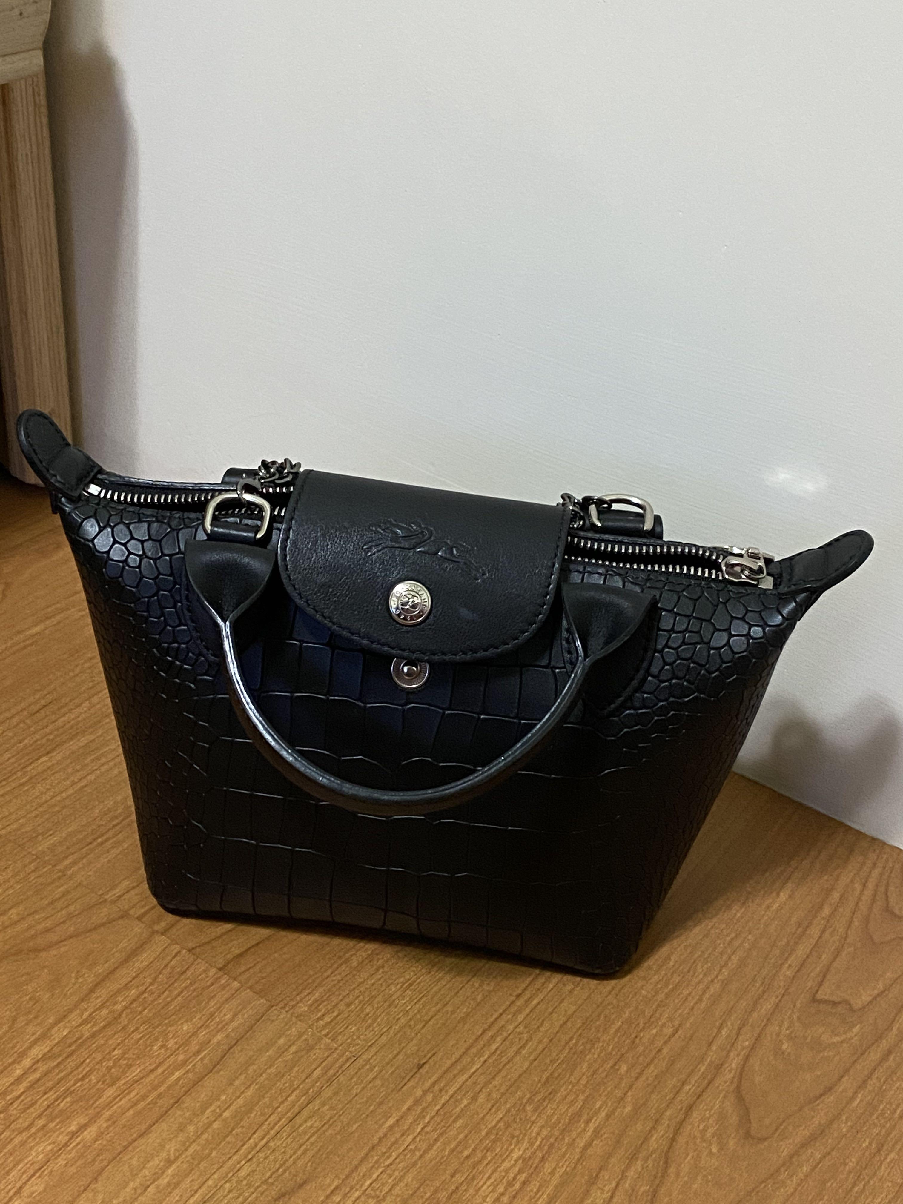 Le mini pliage cuir croco shop