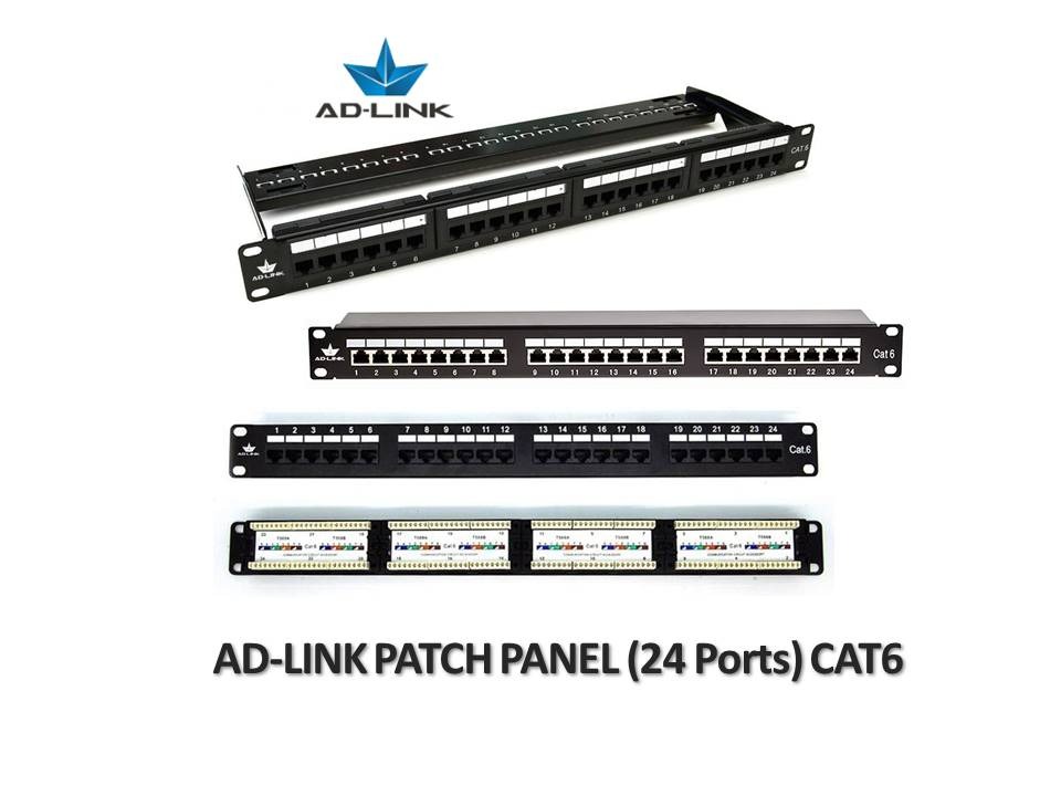Ad-link Patch Panel (24 ports CAT6), Computers & Tech, Parts ...