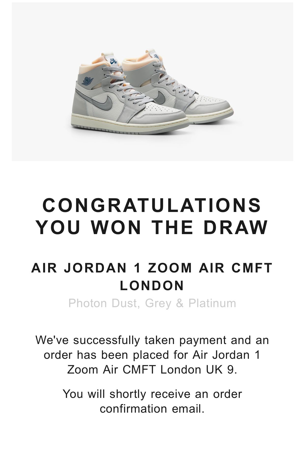 Air Jordan 1 zoom air cmft London, Men 