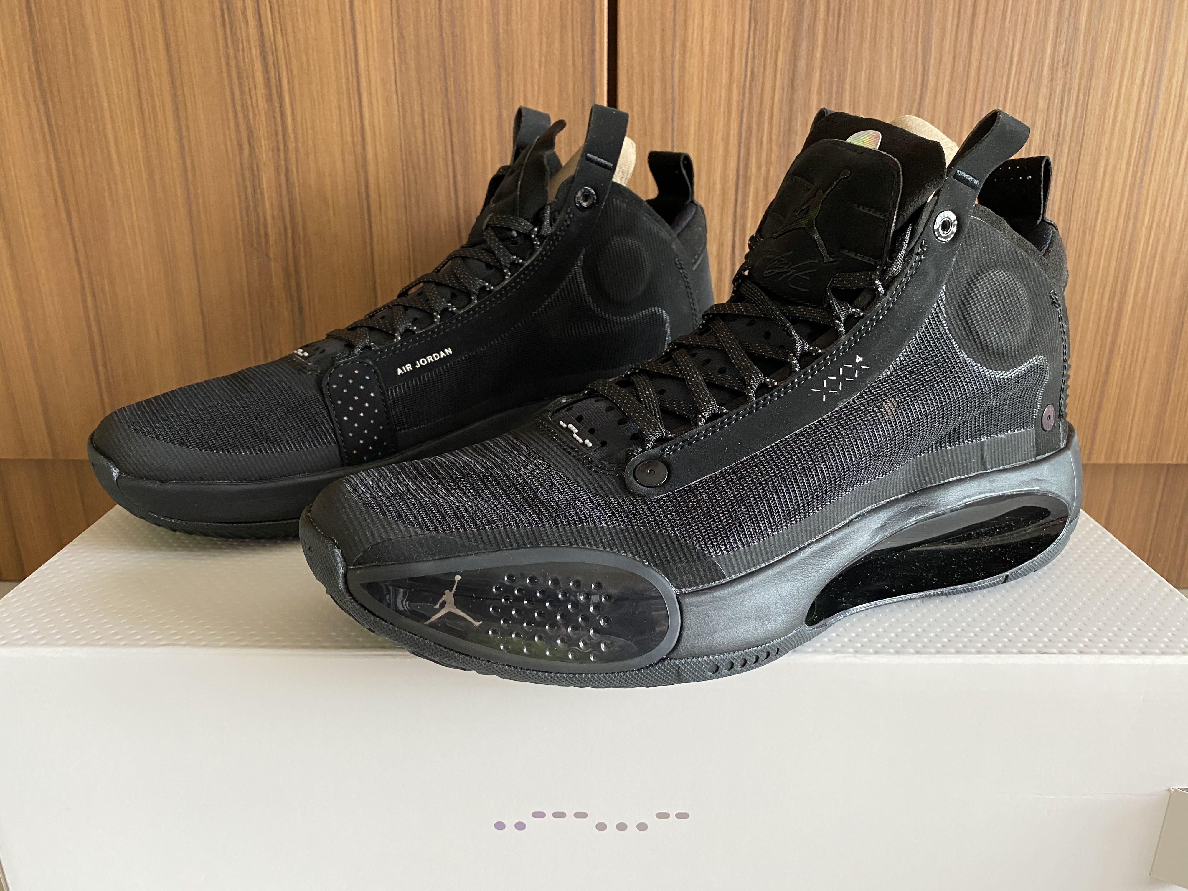 Air Jordan 34 Black Cat Men S Fashion Footwear Sneakers On Carousell