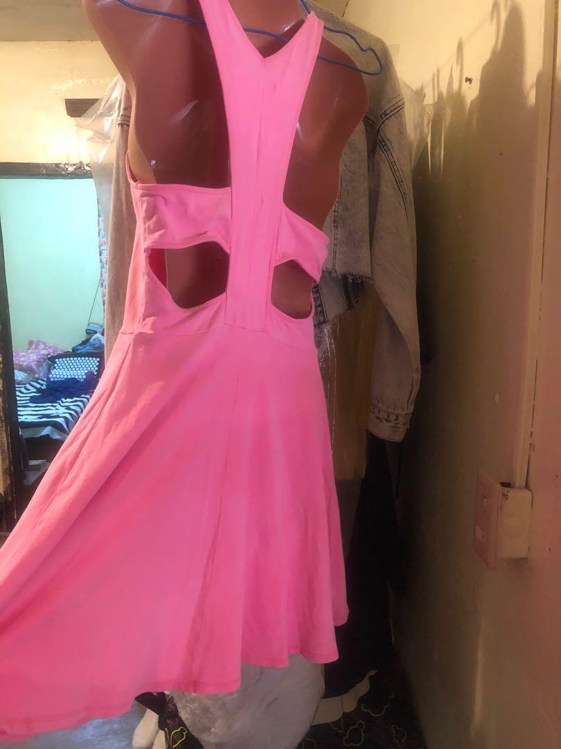 Auth AMERICAN EAGLE OUTFITTERS Light Neon Pink Dress XS S