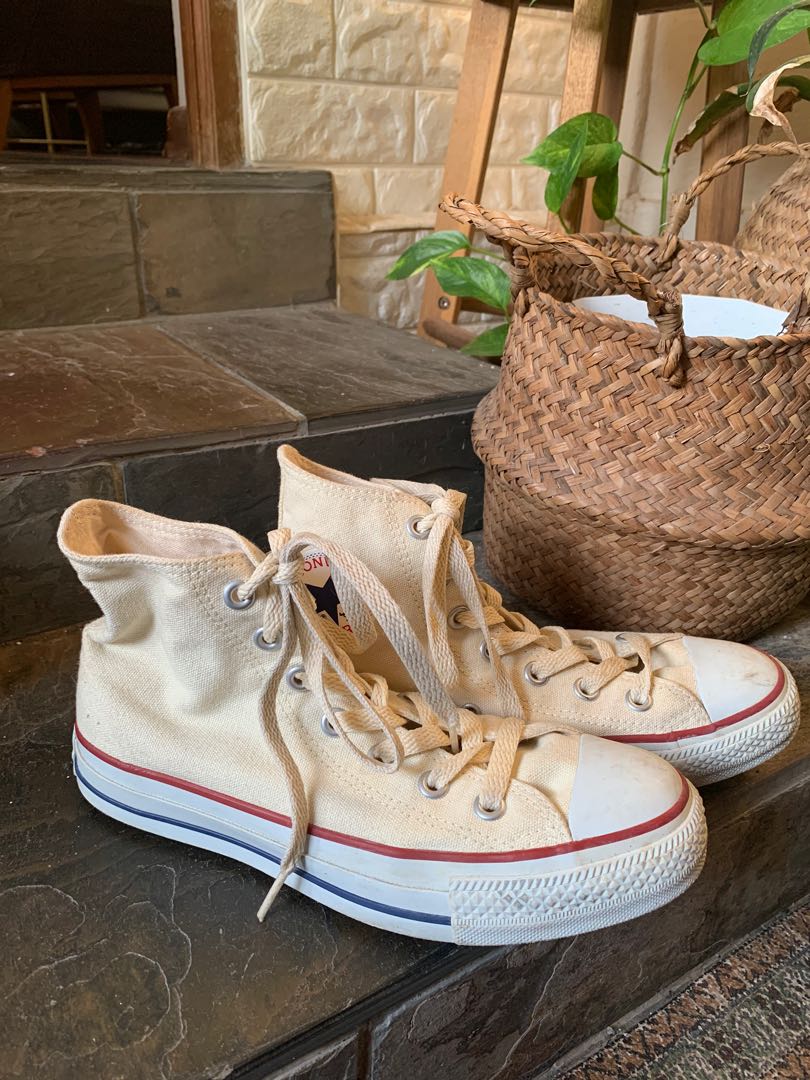 Converse high cut beige on sale