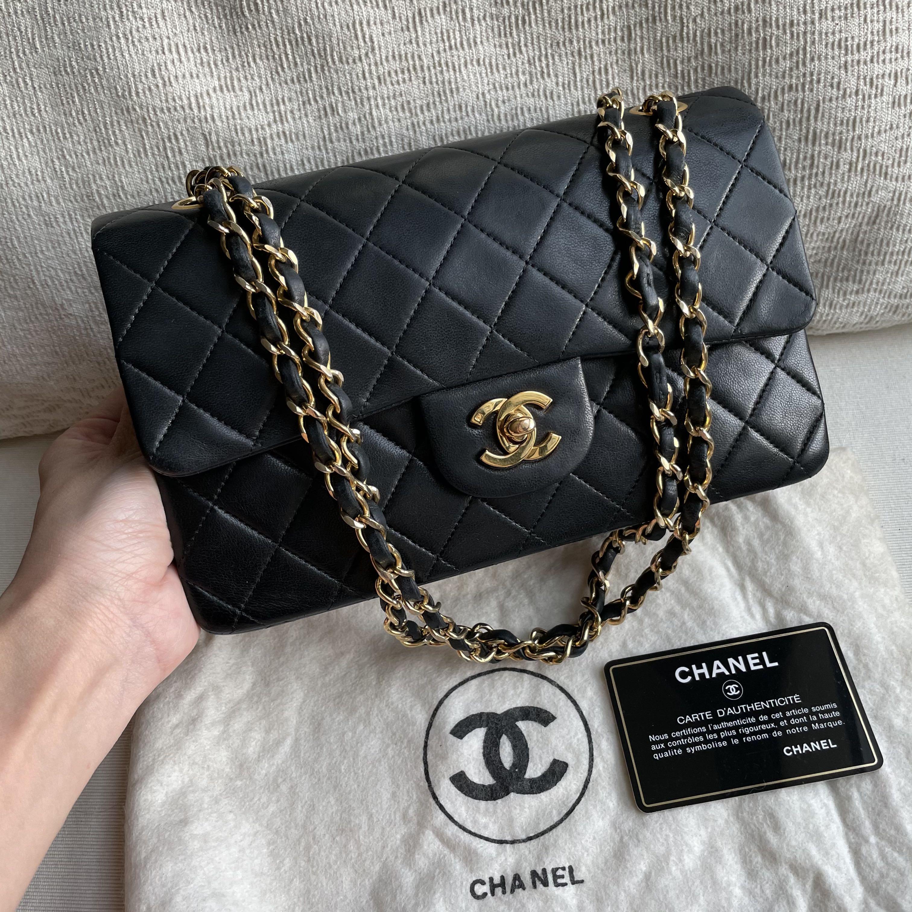 Authentic Cha nel Like A Wallet Black Caviar Gold Hardware Small Flap Bag  Metal Plate, Luxury, Bags & Wallets on Carousell