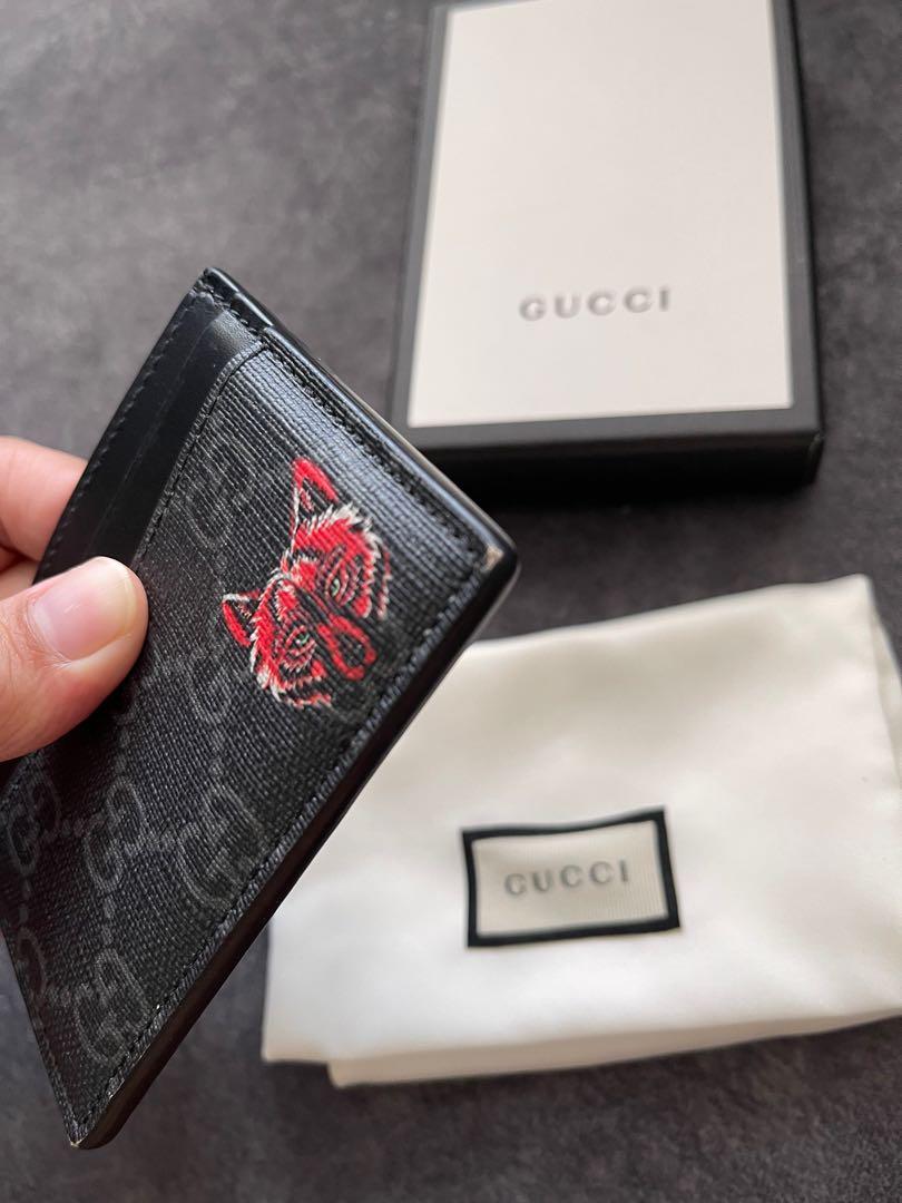Authentic fox Gucci card holder card case, Luxury, Bags u0026 Wallets on  Carousell