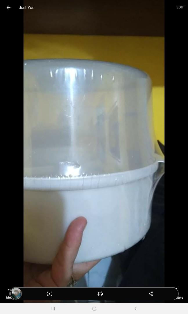 Baby Solutions Microwave Steriliser (Category: Weaning & Toddler Feeding) located in Caloocan City. Submitted by yingwen_laoshi (Listing ID 1073044222, Image 2). Description: Baby Solutions Microwave Steriliser is: * sealed & ORIG * AUSTRALIAN brand *has a tweezer inside *can hold feeding bottles, cups, teats, spoons & forks.