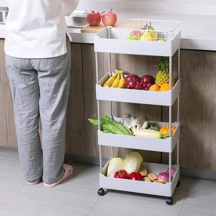 Bathroom /Kitchen Trolley Rack Storage Organizer (Category: Storage Boxes & Baskets) located in Manila. Submitted by acinad_ (Listing ID 1073064290, Image 3). Description: Bathroom /Kitchen Trolley Rack Storage Organizer For shipping: - Grab Delivery - LalaMove - Angkas Message for inquiries!.