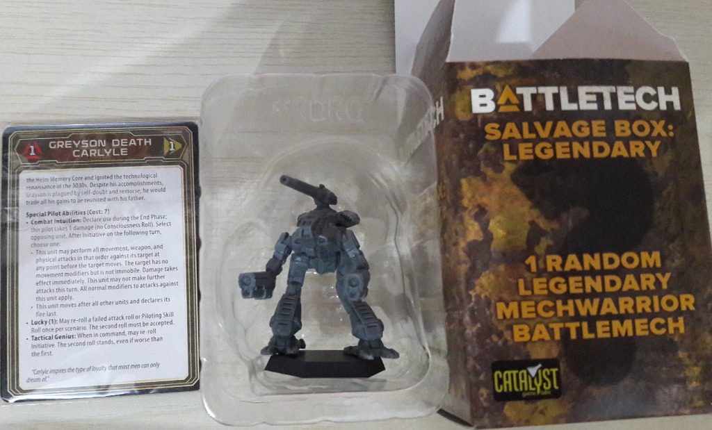Battletech Clan Invasion Kickstarter Grayson Carlyle's Marauder