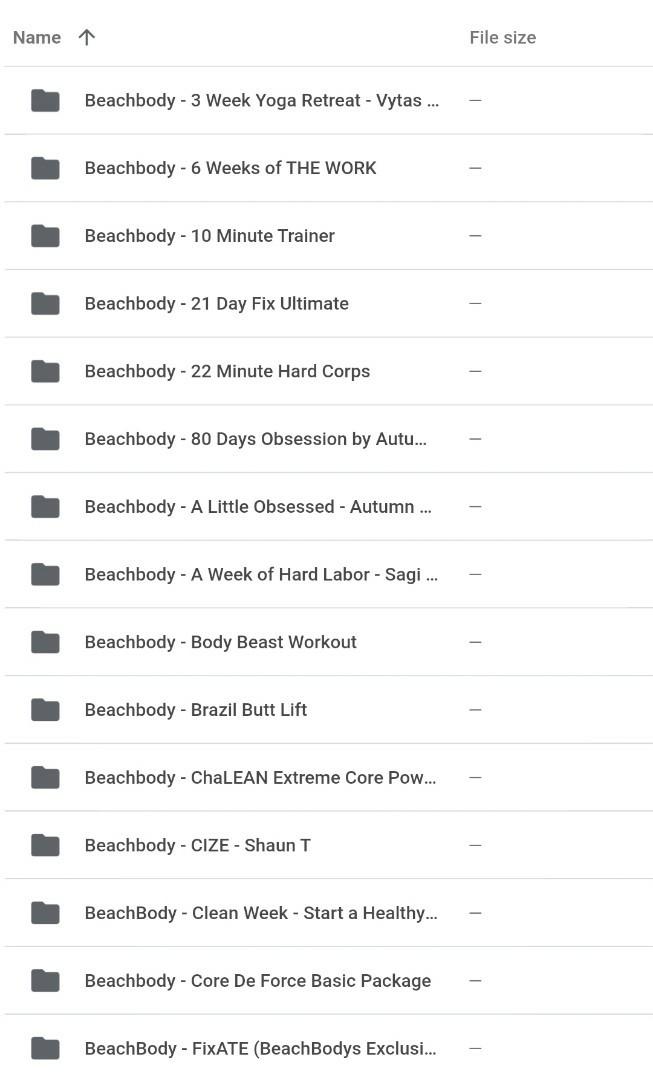 Beachbody Full Collection Beachbody On Demand Piyo P90X Insanity Tai Chen Turbojam Cize Transform 20 etc