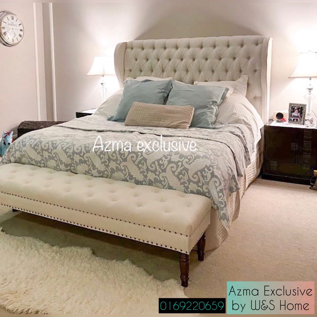 Bed frame chesterfield king Furniture Home Living Furniture