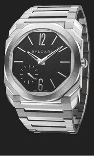 Best Deal! Bvlgari Octo Finissimo Satin Polished Ultra Thin Stainless Steel Black Dial Ref 103297