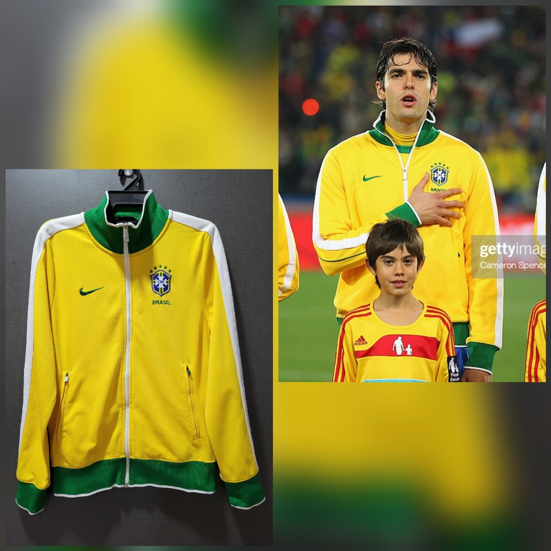 Brazil World Cup 2010 N98 Anthem Jacket Men s Fashion Activewear