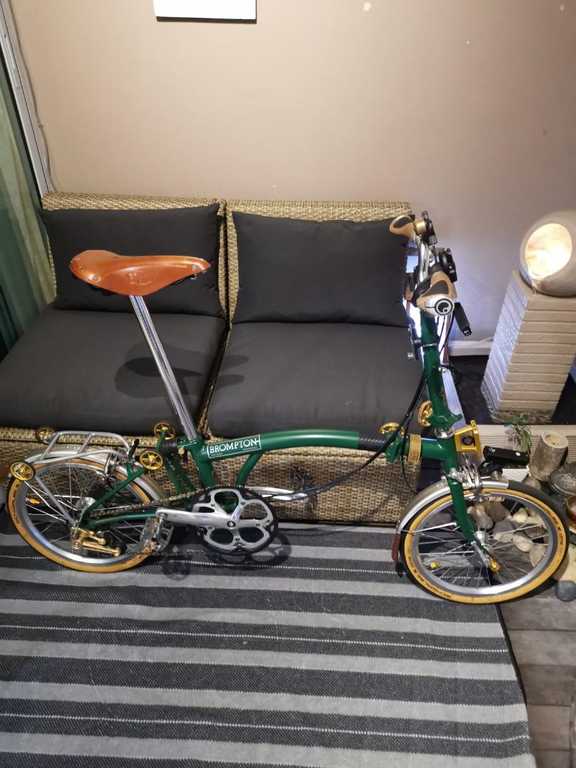 Brompton Racing Green 6 Speed, Sports Equipment, Bicycles & Parts