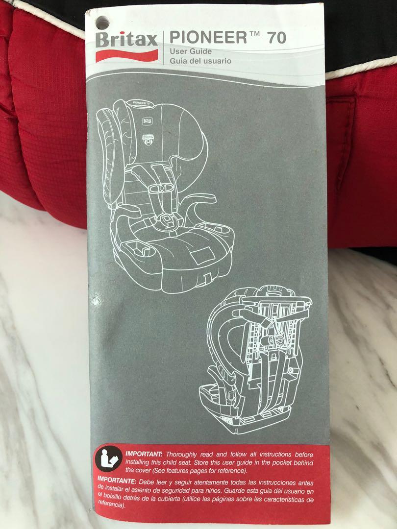 Britax pioneer instructions clearance