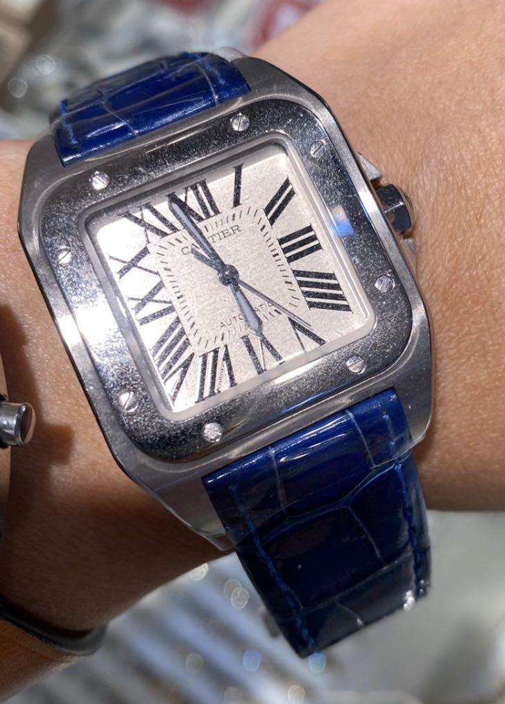 Cartier santos hotsell 100 model 2878