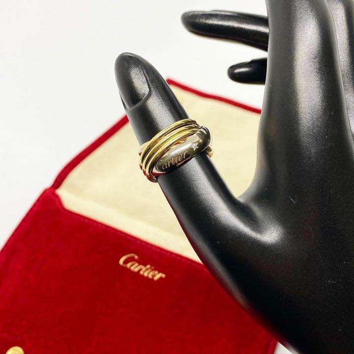 Cartier Trinity 5 Band 1P Diamond Ring 750 3Color Gold 217003909