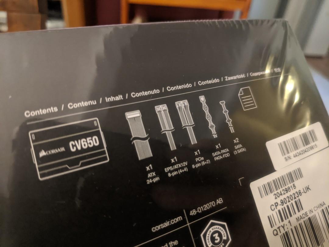 Corsair Cv650 650w 80 Plus Bronze Psu Electronics Computer Parts Accessories On Carousell