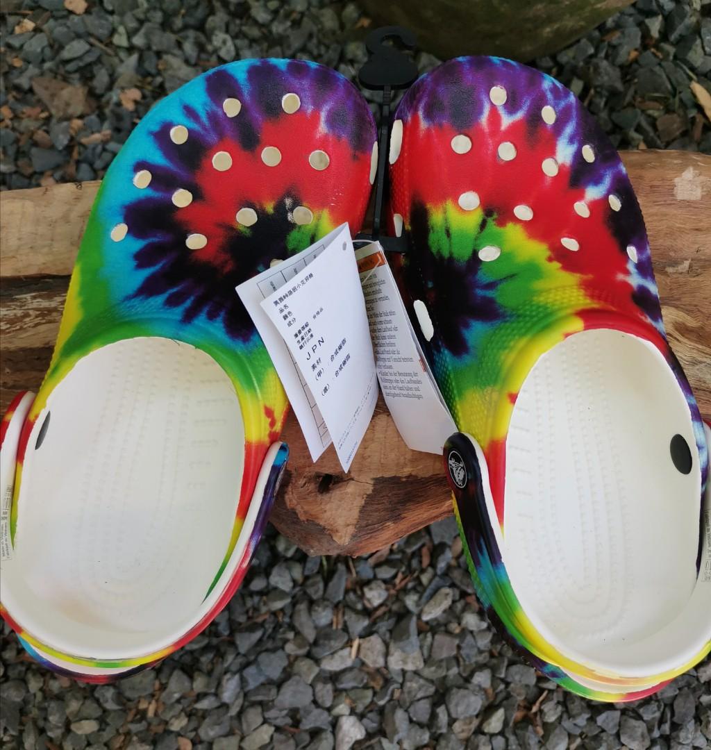 Tie dye store crocs on sale