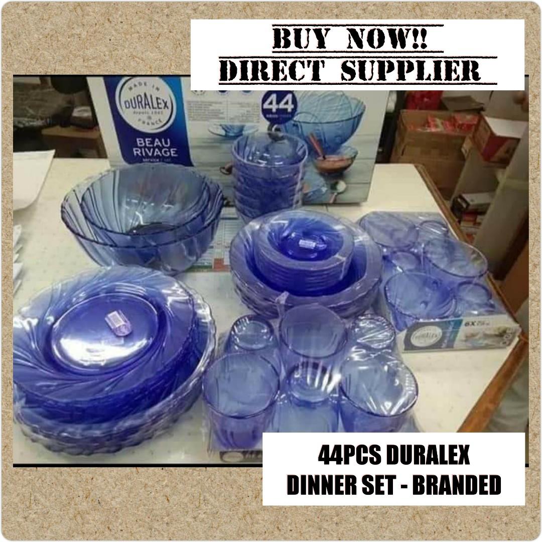 Dining set up - Dinnerware DURALEX 44PCS SET - MARINE, CREOLE (Category: Dinnerware & Cutlery) located in Manila. Submitted by cartelcomnl (Listing ID 1073009067, Image 1). Description: Duralex France ⬇️ Mall pullout , Direct supplier to Mall Duralex DINNERSET Warehouse sale!!! Open for Reseller , Gift, Personal Use. Dining set up - Dinnerware setup Mall price: 5,999.75 Direct price : 3,700.00 only . NEW STOCKS 💯 ☑️44pcs Marine ☑️44pcs Creole Pm