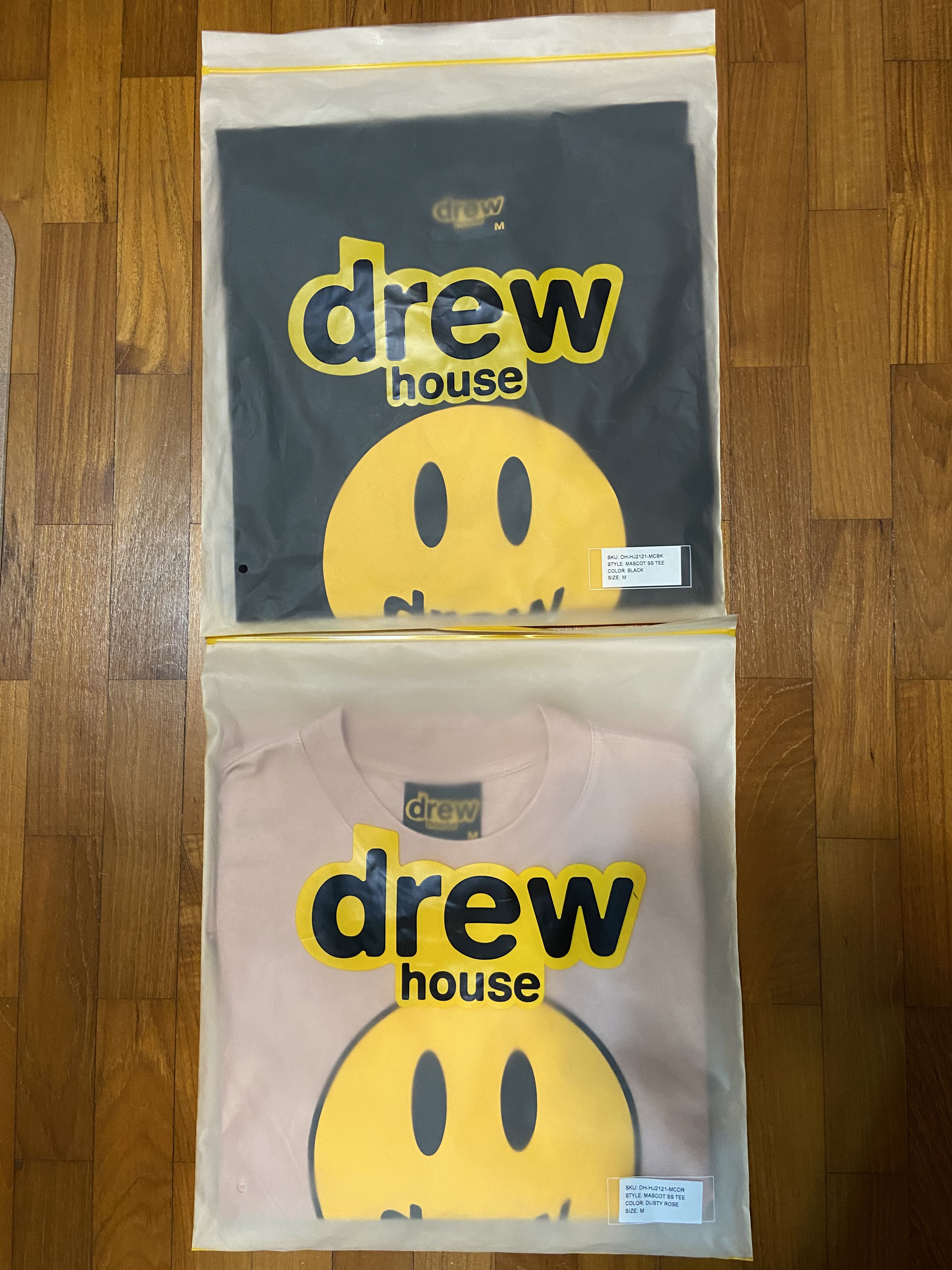 Drew House Mascot SS Tee Pink, Men's Fashion, Tops & Sets, Tshirts 
