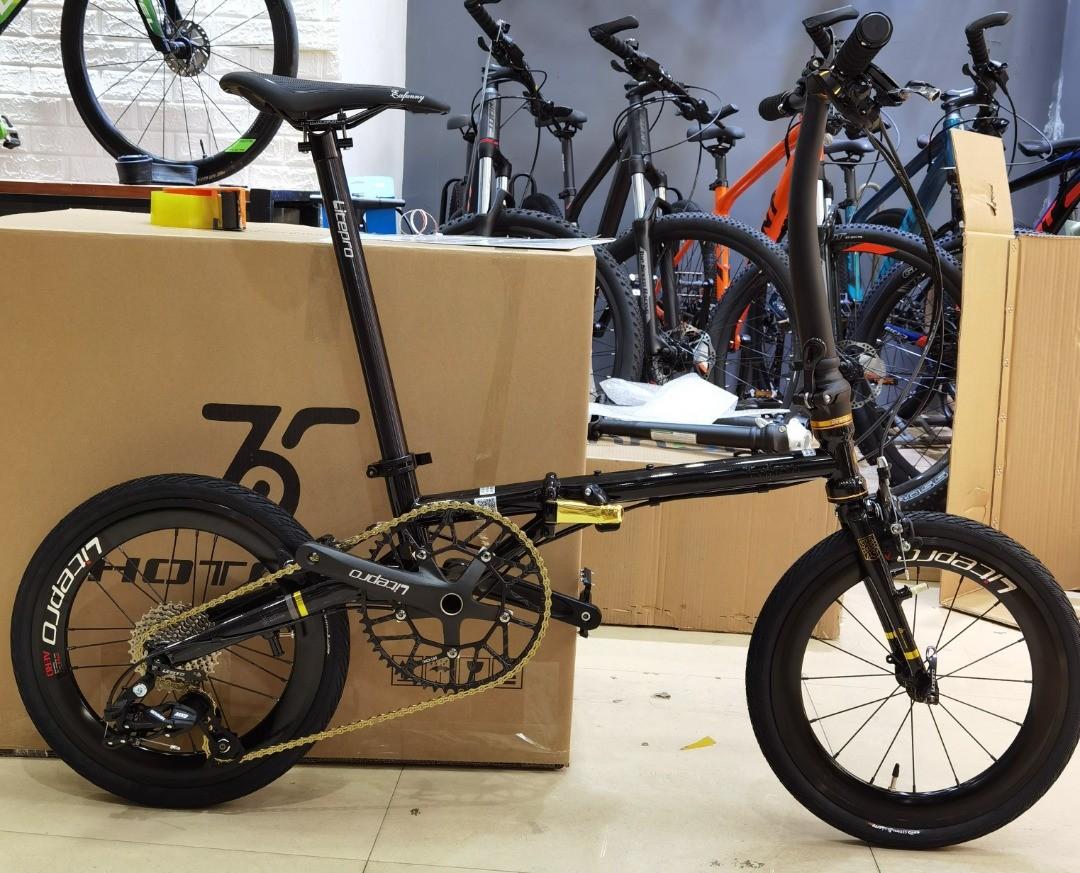 FNHON Gust Black Gold 16 349 10 Speed Folding Bike Sports