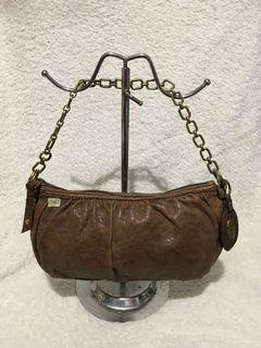 fossil leather small handbag