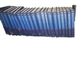 Grolier Encyclopedia and Webster Dictionary ( 23pcs)