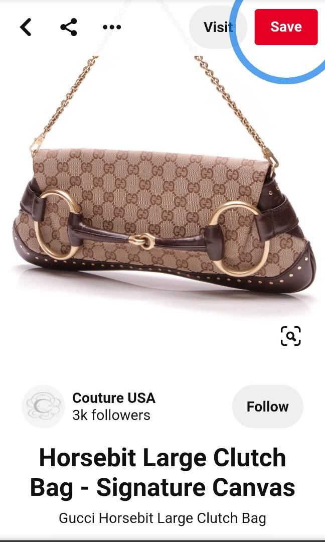 Gucci horsebit clutch bag online