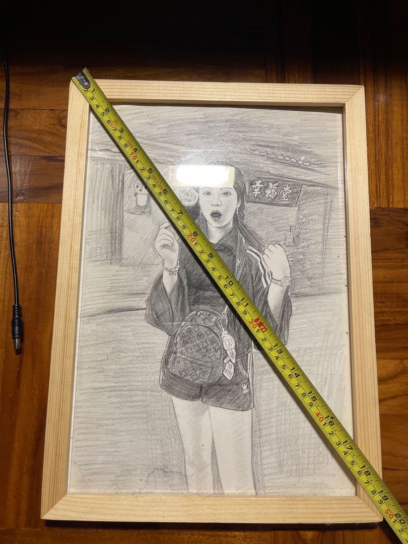 手繪人像素描,hand drawn sketch, 興趣及遊戲, 手作&自家設計, 文具