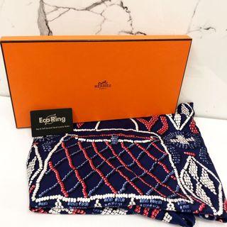 HERMES KELLY EN PERLES BLUE WASH SCARF 140 217003614 ¥ HERMES KELLY EN PERLES BLUE WASH SCARF 140 217003614 ¥