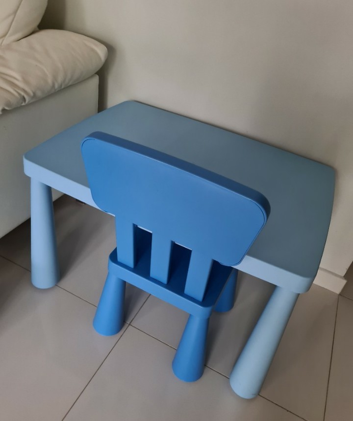 Ikea Mammut kids Table with Chair, Babies & Kids, Baby Nursery & Kids