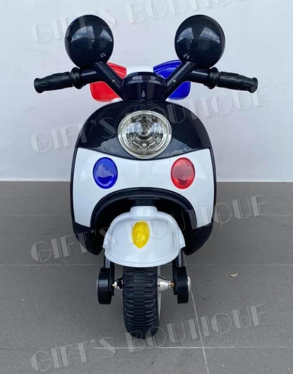 INSTOCK MINI POLICE BIKE SCOOTER New children battery operated