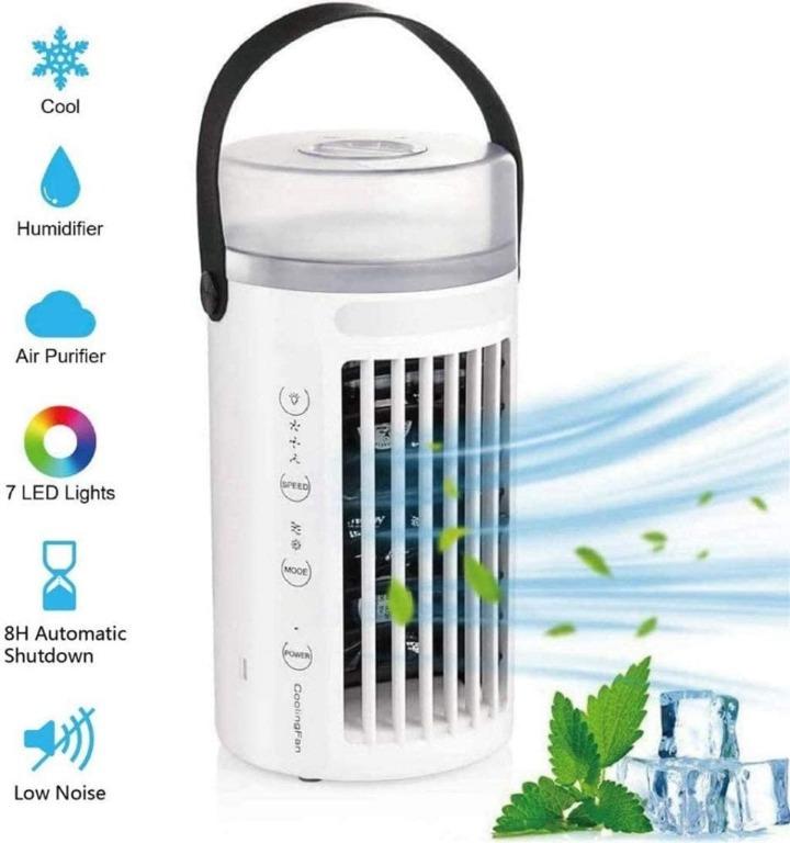 J169 Personal Space Air Cooler And Humidifier Air Conditioner Unit Fans Cooling Portable Water Cooled Air Cooler Mini Tower Fan Electronics Others On Carousell