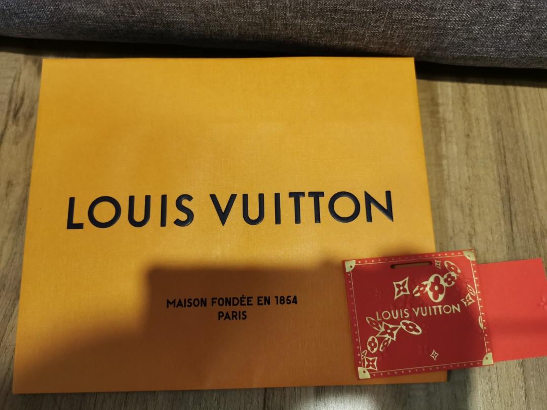 Authentic Louis Vuitton Paper Bag & LV Wish Card, Luxury