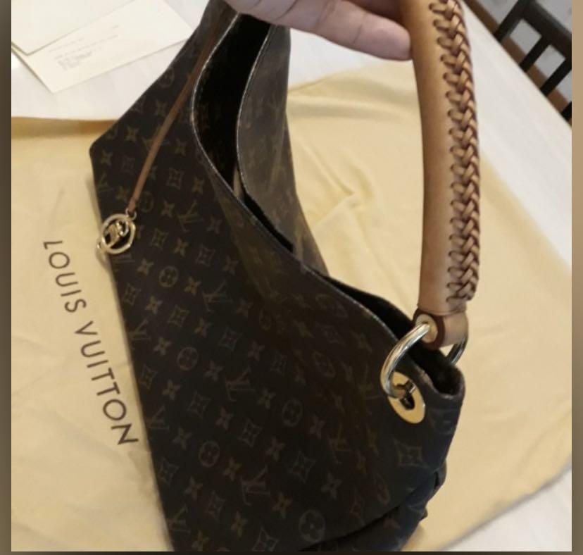 Authentic Louis Vuitton Monogram Artsy MM Hobo Shoulder Handbag M40249 