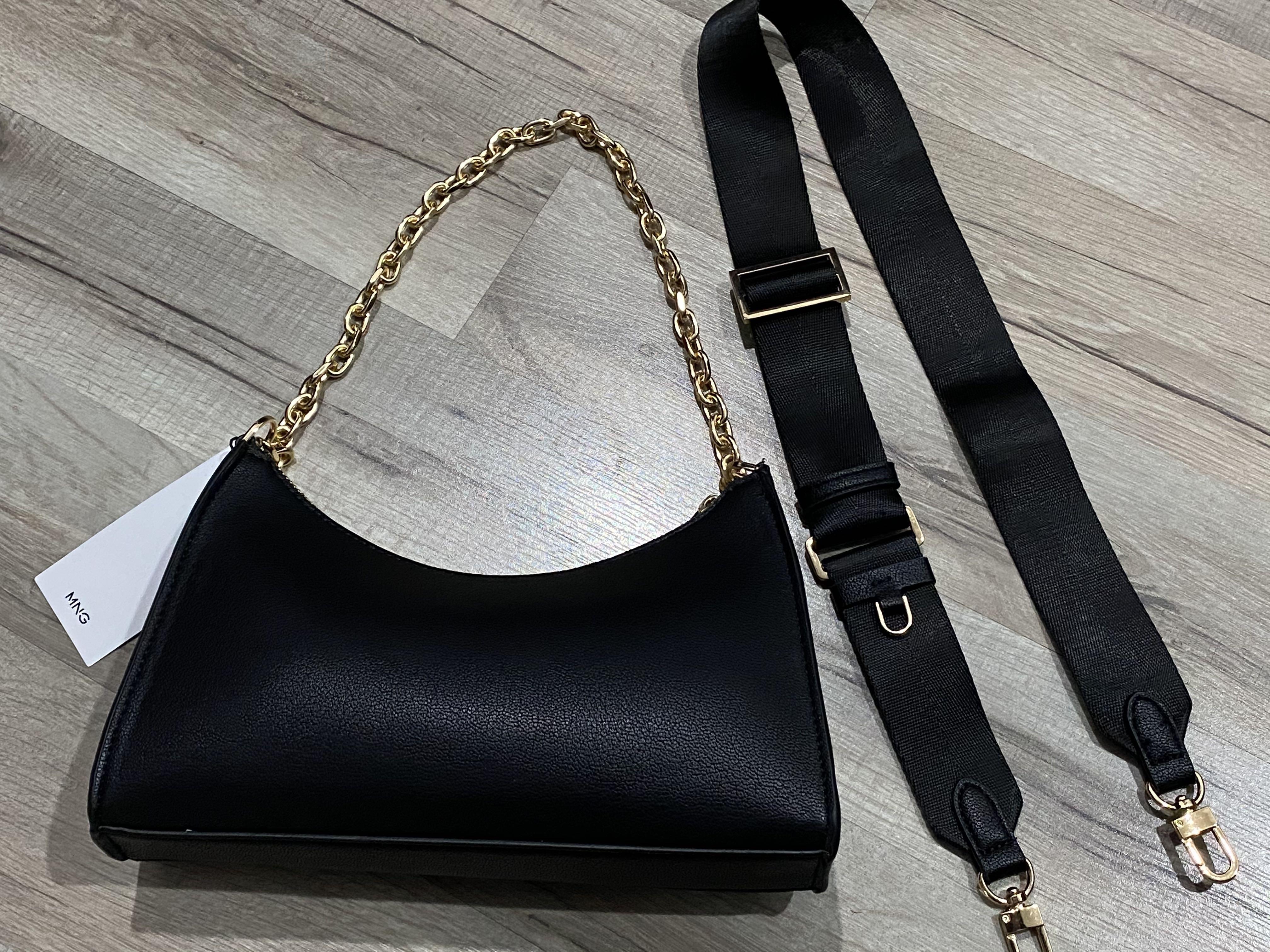Mango black chain bag sales