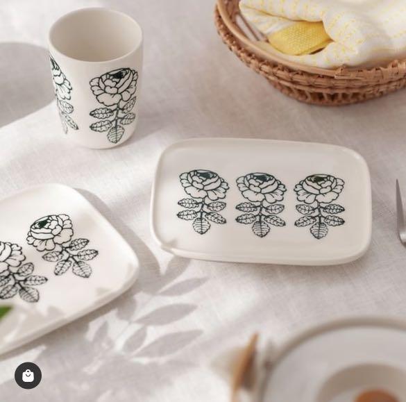 Marimekko【日本限定】Vihkiruusu plate, 傢俬＆家居, 其他 Carousell