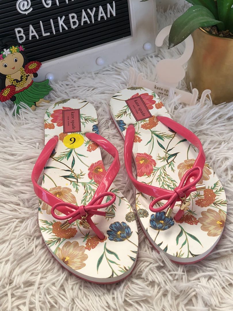 NEW Authentic KATE SPADE NOVA flip flops for sz 8 9 slippers