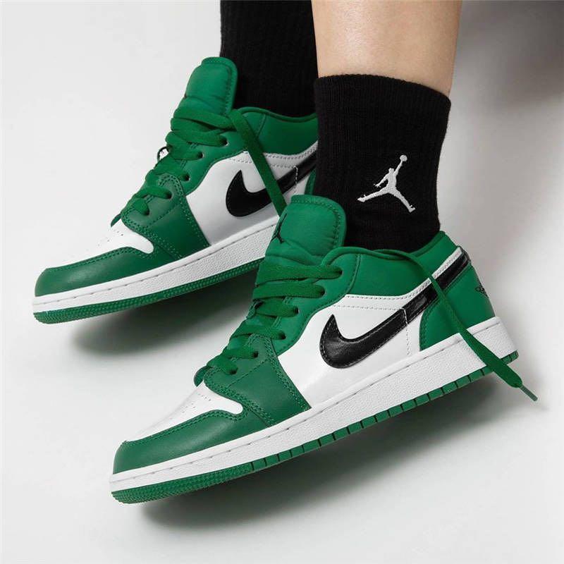 Nike Air Jordan 1 Low Pine Green Casual Sneakers Shoes Women S Fashion Shoes Sneakers On Carousell