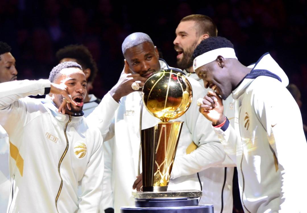 Raptors ring ceremony hoodie 2025